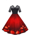 Black Halloween Retro Dress