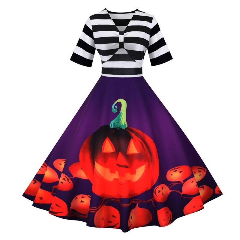 Halloween Retro Dress Purple