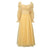 1940s Fashion Retro Dress Yellow