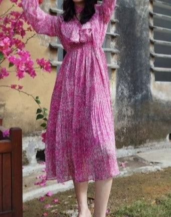 Purple Lace Retro Dress