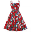 50s Rockabilly Dress Red