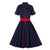 Navy Blue Rockabilly Dress