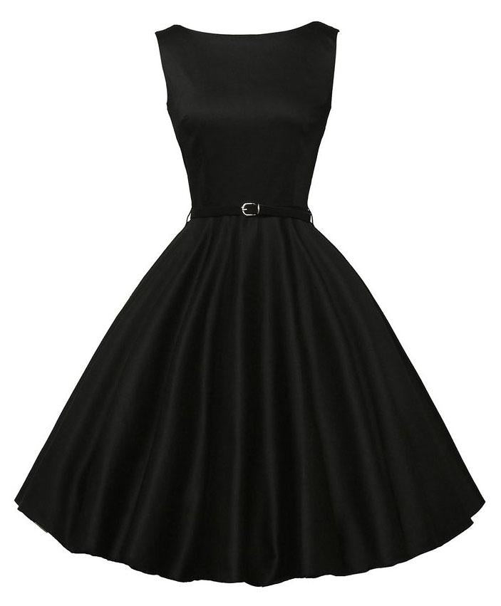 Black Rockabilly Dress