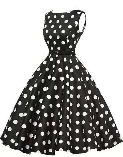 1950s Polka Dot Pin-Up Retro Rockabilly Dress