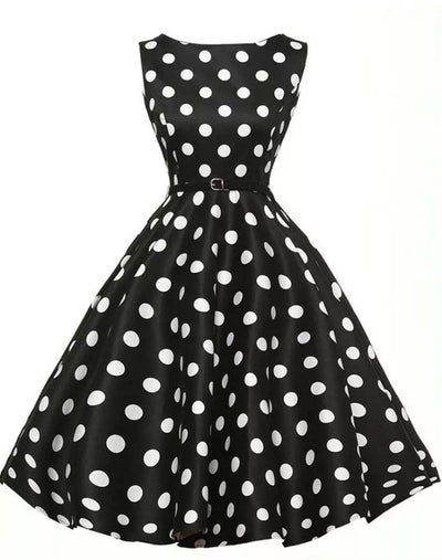 1950s Polka Dot Pin-Up Retro Rockabilly Dress