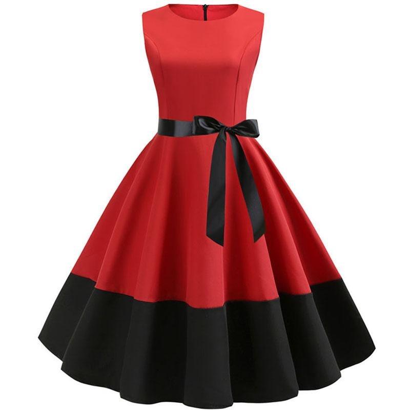 Red And Black Rockabilly Dress