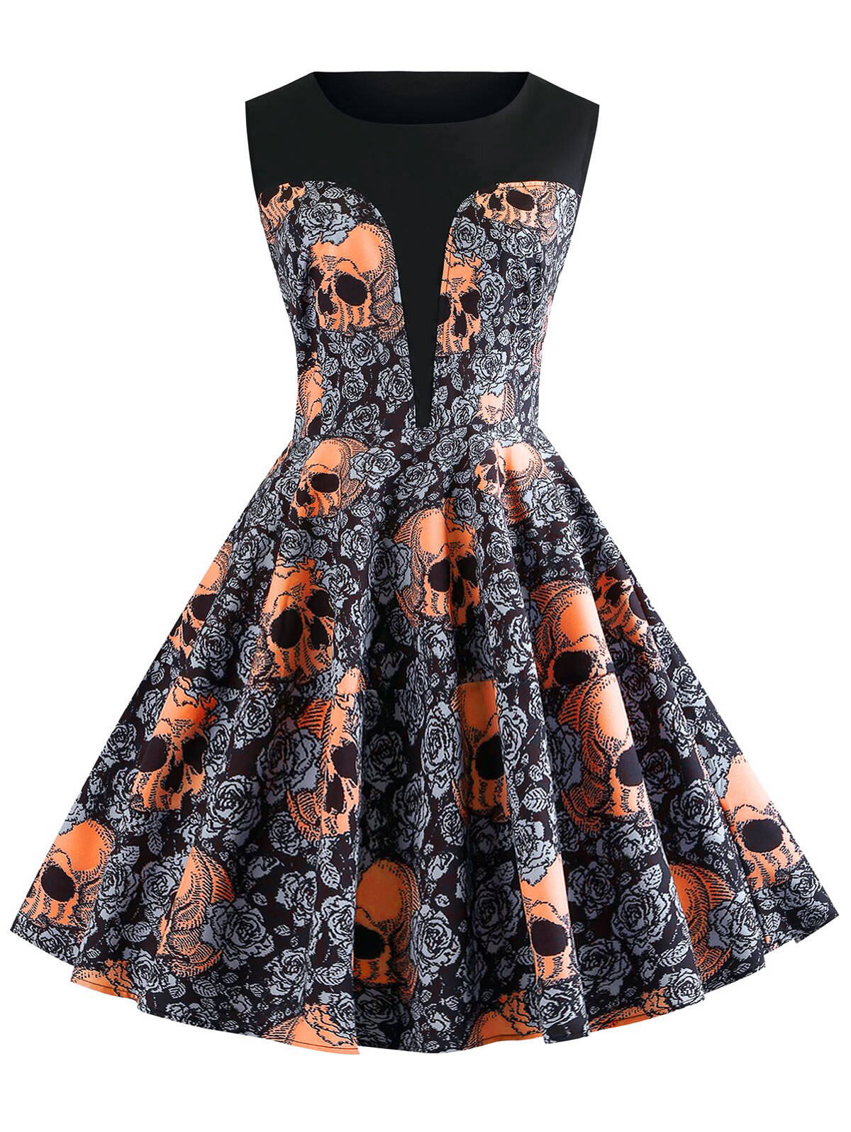 Skull Rockabilly Dress