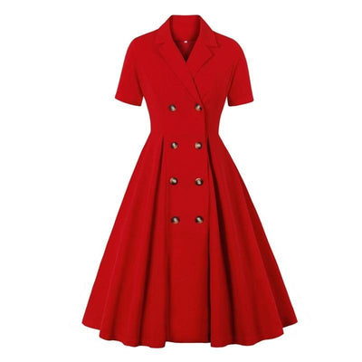 Chic 50s Red Dress