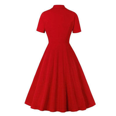 Chic 50s Red Dress