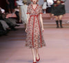 Red Vintage Lace Dress