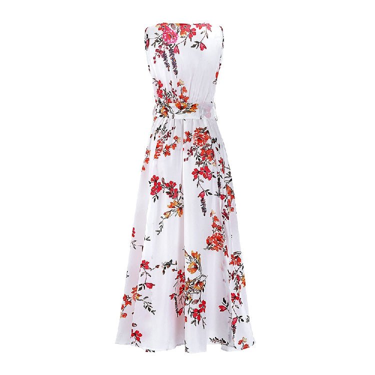 Red And White 70s Dress