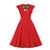 1950s Women's Red Dress