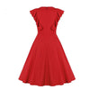 1950s Women's Red Dress