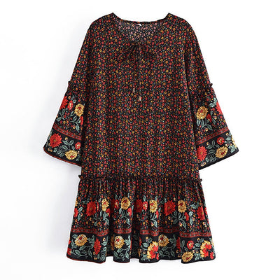 Colorful Seventies Dress