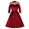 50s Velvet Party Dress