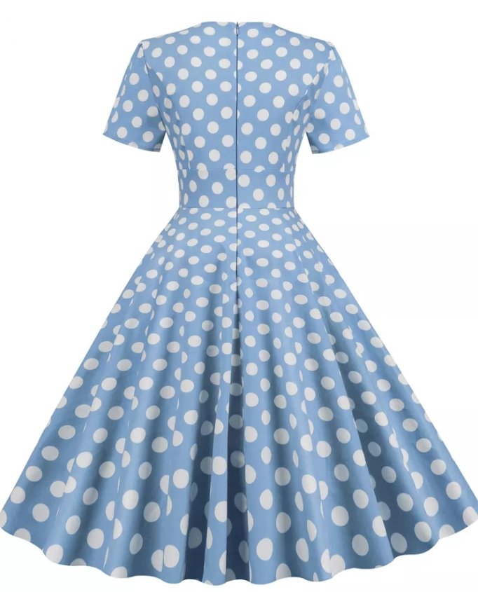 Blue Vintage 50 s Style Dress Vintage Dresses Dresses Vintage