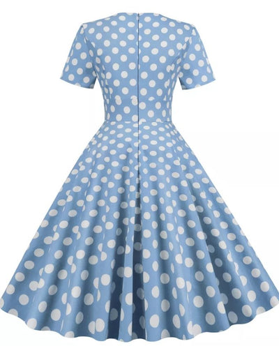 Vintage 50's Style Dress Blue