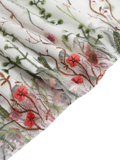 50's Style Vintage Flowers Dress