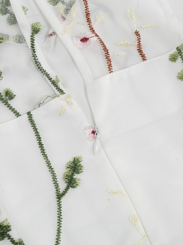 50's Style Vintage Flowers Dress