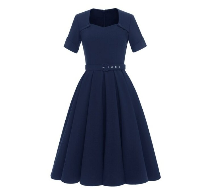 Vintage Navy 50&#39;er stil kjole