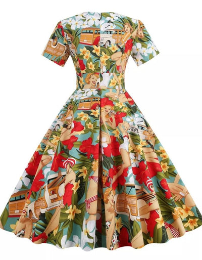 50's Vintage Patchwork Dress