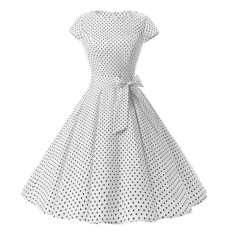 White 50s Style Dress