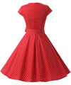 50s Style Dress Red