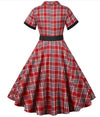 50s Style Dress Red