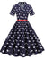 Women's 60s Style Dress Royal Blue