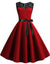 Women's 60s Style Dress Burgundy