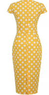 Women's 60s Style Dress Yellow