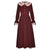 40s Style Dress Burgundy