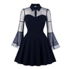 Navy Plus Size 50s Dress