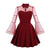 Plus Size 50s Style Dress Red