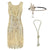 20s Style Charleston Dress Beige