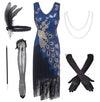 Gatsby 20s Style Dress Blue