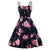 Open Flower Plus Size Vintage Style Kjole