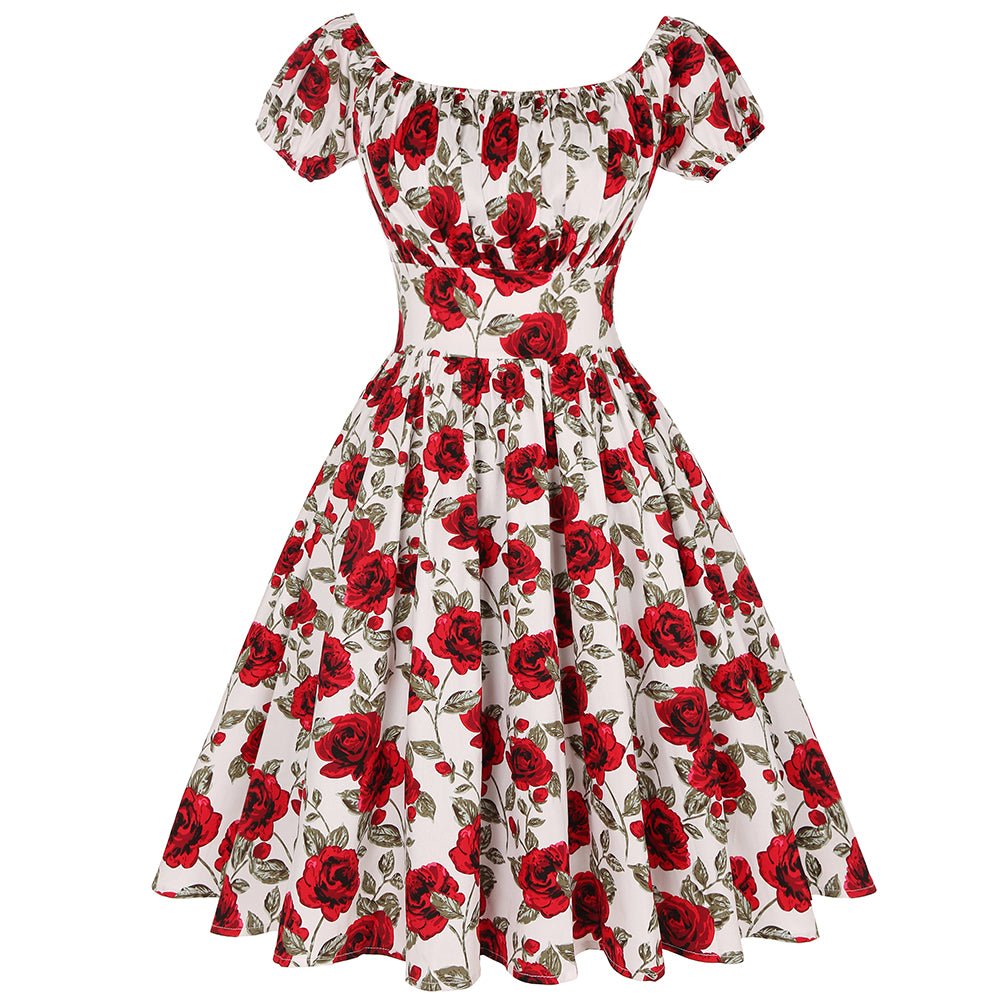Liberty Plus Size kjole i vintagestil