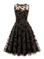 Brown Plus Size Vintage Style Dress