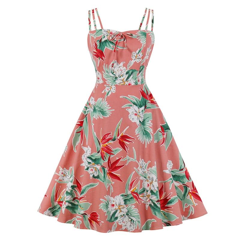Pink Plus Size Vintage Style Dress