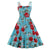 Roses Plus Size Vintage Style Kjole