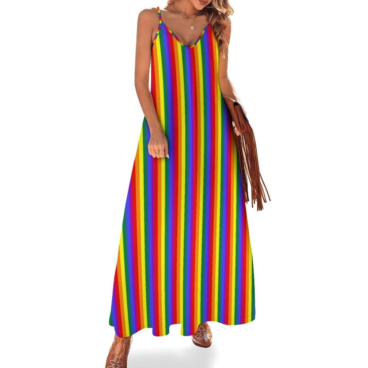 70s Trapeze Dress Multicolored