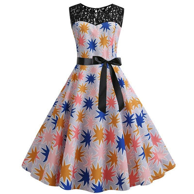 Vintage Star Trapeze Dress