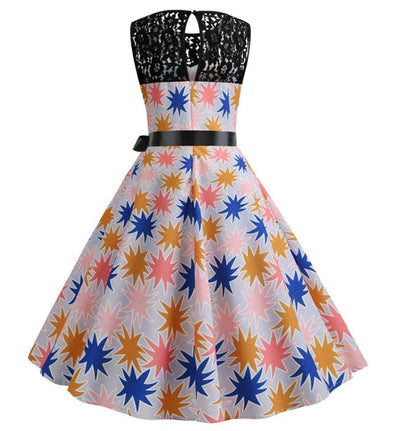 Vintage Star Trapeze Dress