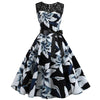 Black And White Vintage Trapeze Dress
