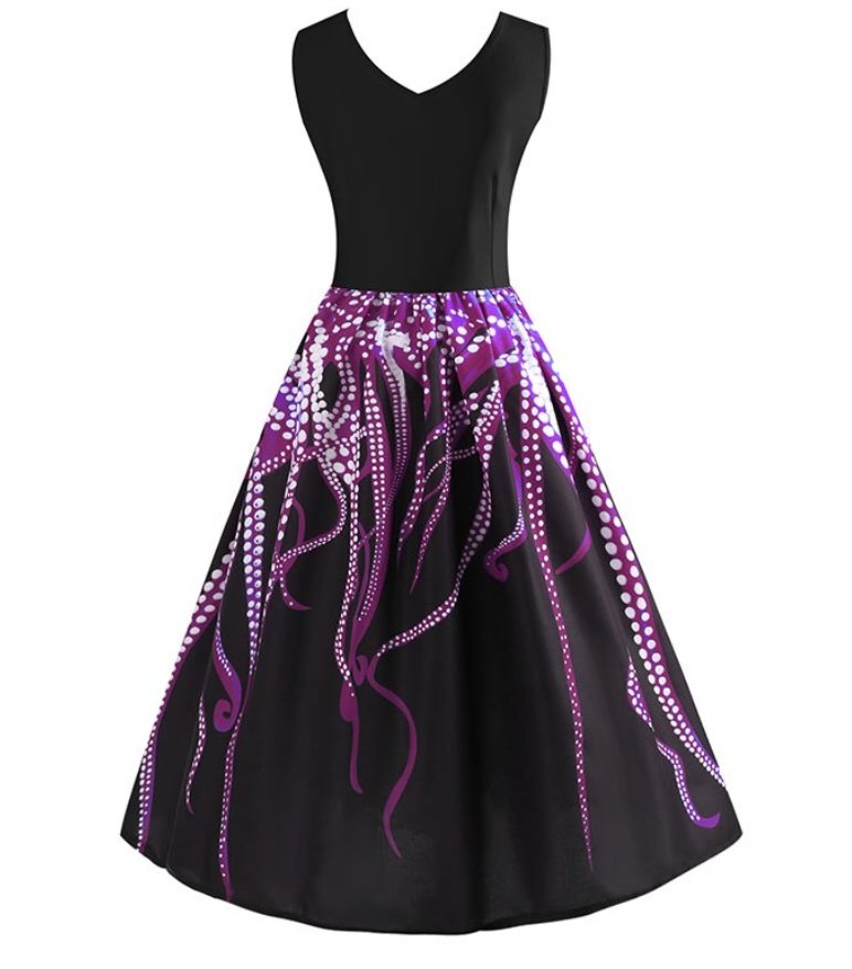 Vintage Sleeveless Trapeze Dress