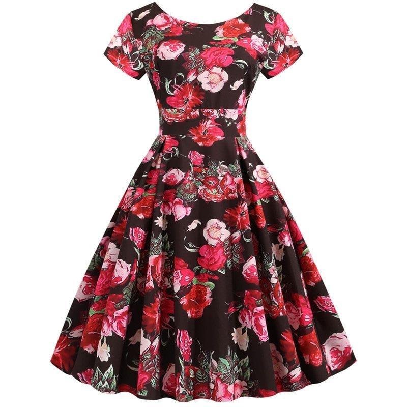 Sommer vintage tunika kjole