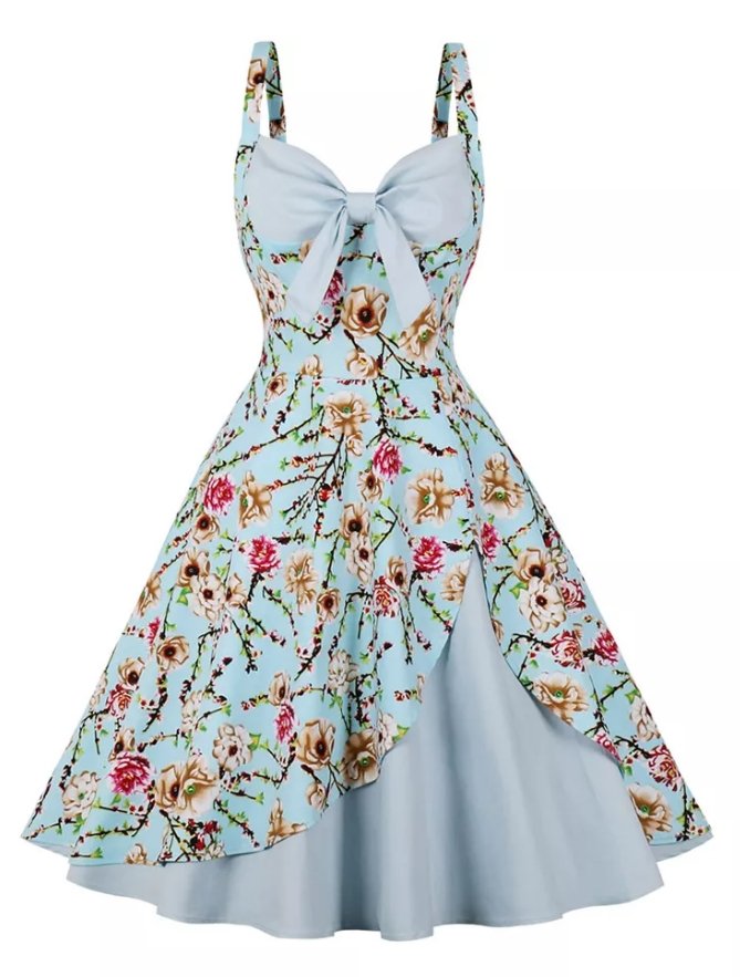 Fresh Flowers vintage tunikakjole