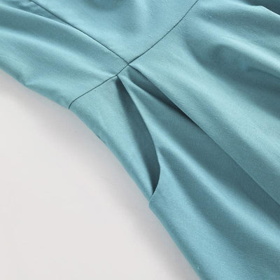 1950s Turquoise Dress