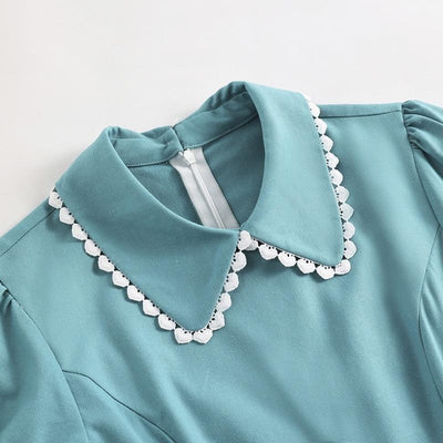 1950s Turquoise Dress